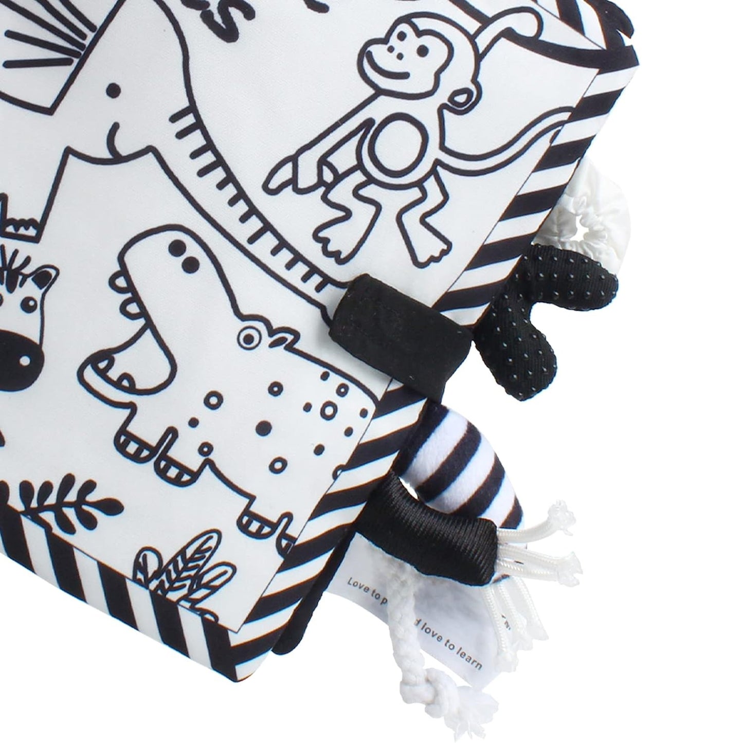 Baby Black and White Tails Book 黑白動物尾巴布書