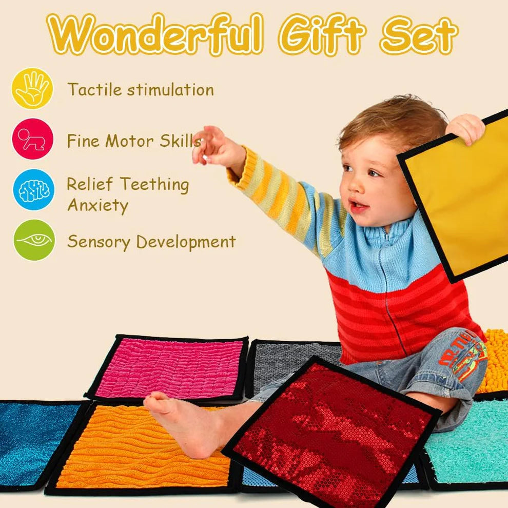 Kindermatic Sensory Mat set of 16個套裝 正方型感官觸覺軟墊