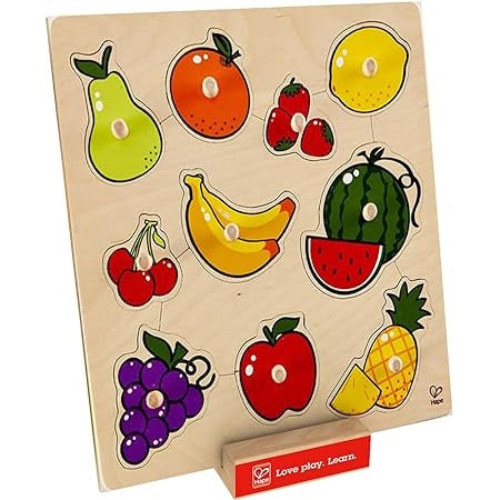Hape Fruit Knob Puzzle 水果旋鈕拼圖