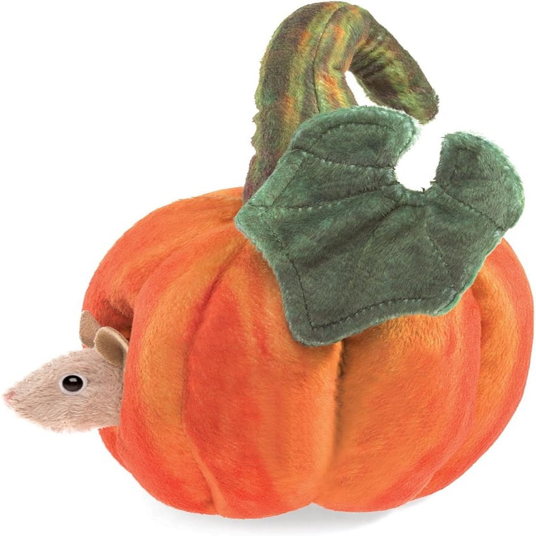 Mouse in Pumpkin Finger Puppet 南瓜老鼠手指偶