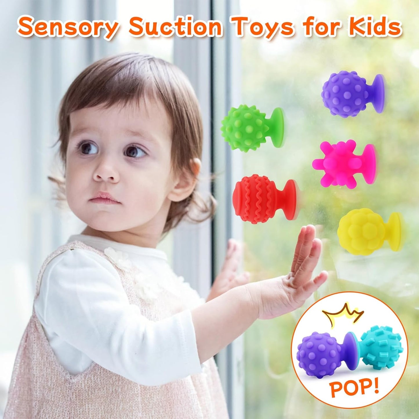 Fidget Sensory Suction Cup Set of 8個套裝 感官小吸盤減壓玩具套裝