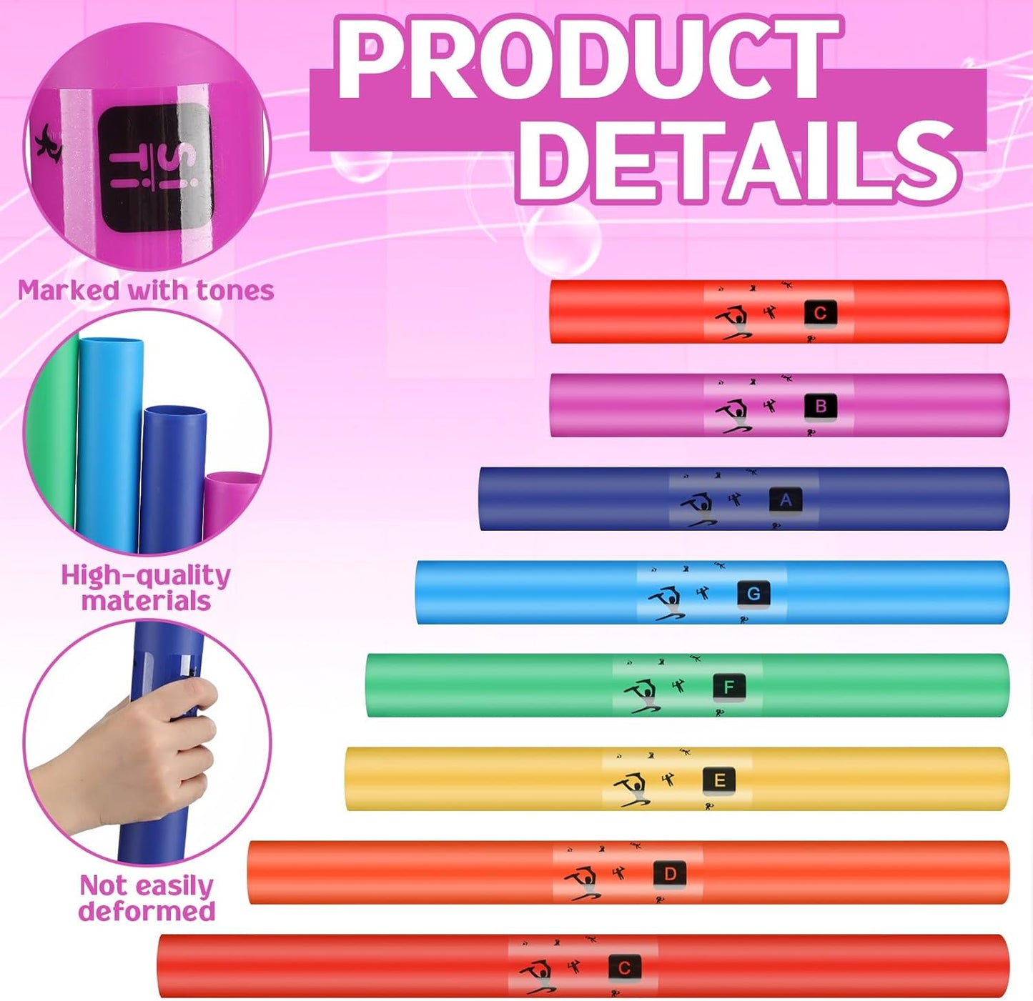 Boom Whacker Set of 8音筒 全音階律音管套裝