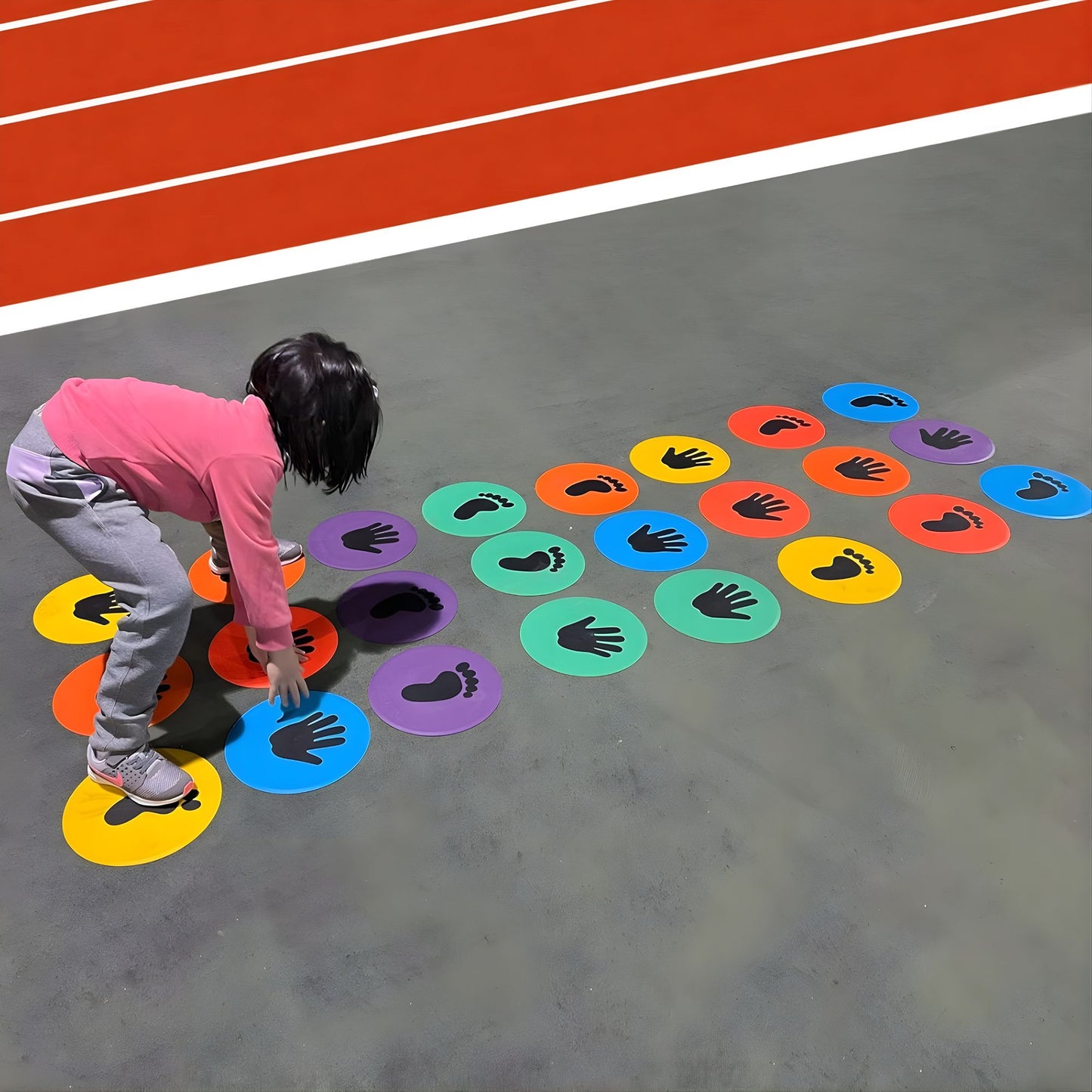 Kindermatic Hand Floor Spot Markers 10 inch 吋 專業級 TPE 防滑手掌腳掌定位標誌盤