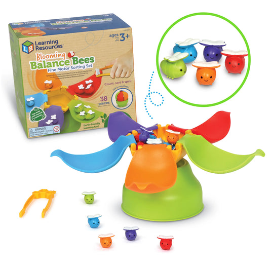 Learning Resource Blooming Balance Bees Fine Motor Sorting Set