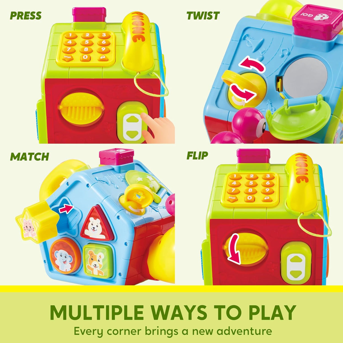 Five Star Funny Snail Learning Fun House (Multifunctional Shape Sorter & Musical )Five Star 趣味小蝸牛多功能啟蒙音樂屋