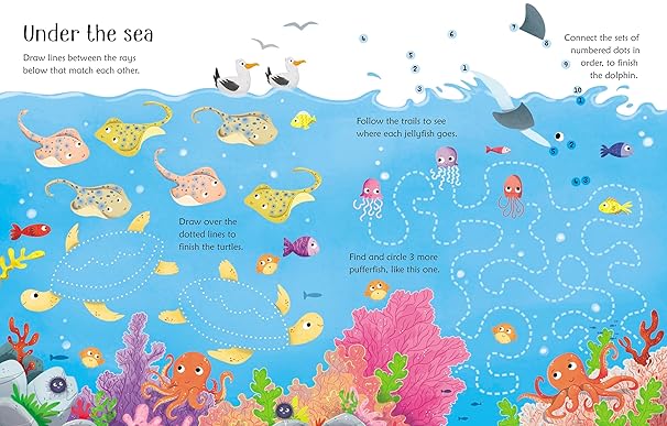 Usborne Wipe-Clean Animal Activities 可擦寫 動物活動書