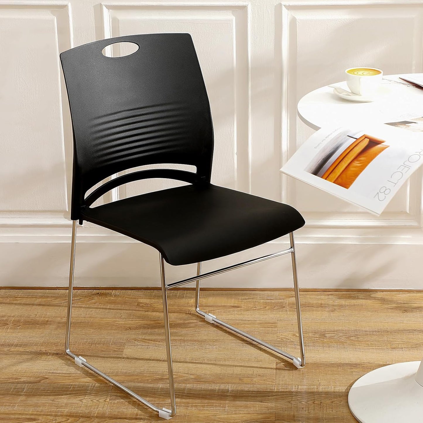 Charles Strive Stackable Chair Set of 4 疊放式雪橇底座塑膠椅 4張套裝