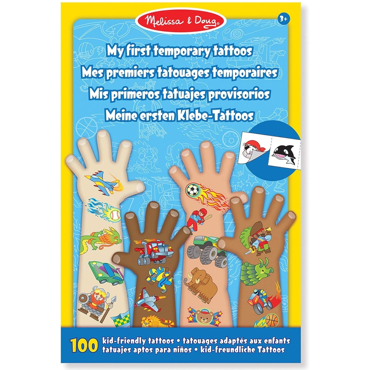 Melissa & Doug My First Temporary Tattoos 我的第一套皮膚貼紙