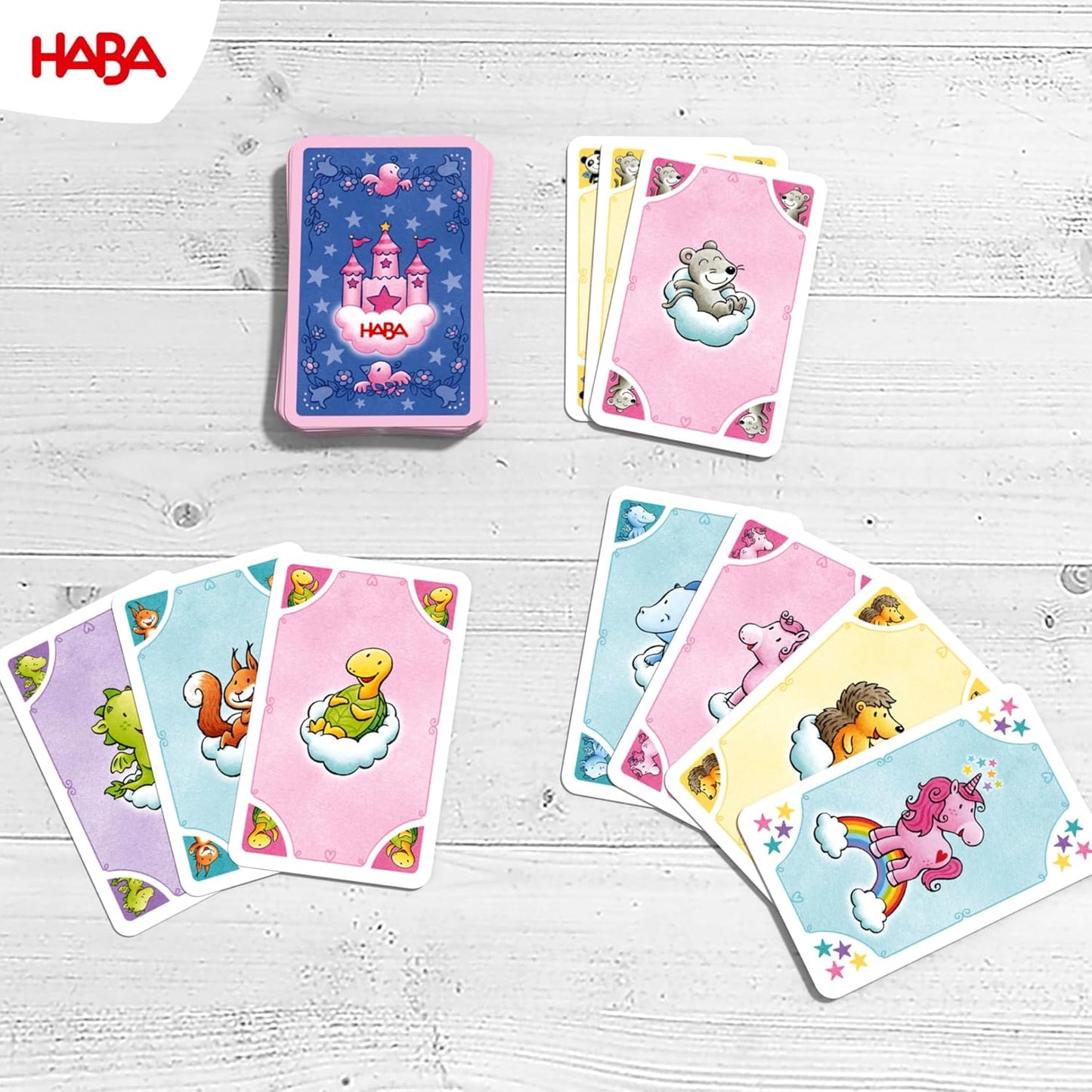 Haba 2010879001 Unicorn Glitterluck Game Collection  (9 Varied Dice, Board & Card Games)  獨角獸閃閃幸運遊戲合集(9 種不同的骰子、棋盤和紙牌遊戲)