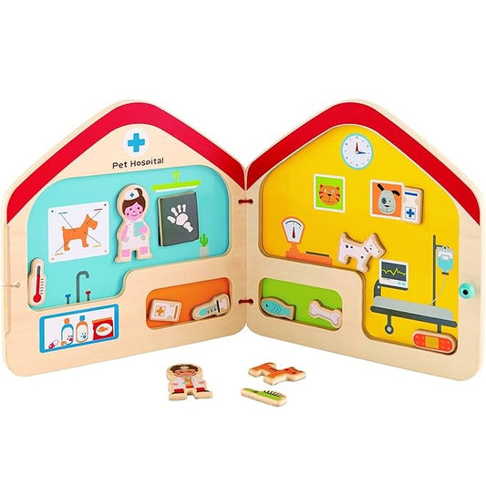 Hape Visit the Vet Magnetic Book 參觀獸醫磁力書
