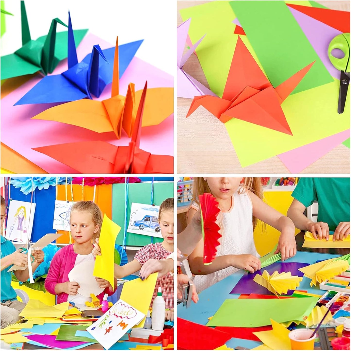 A4-80gm Colored Origami Art Paper Double Side Set of 100張 A4 雙面彩色手工紙