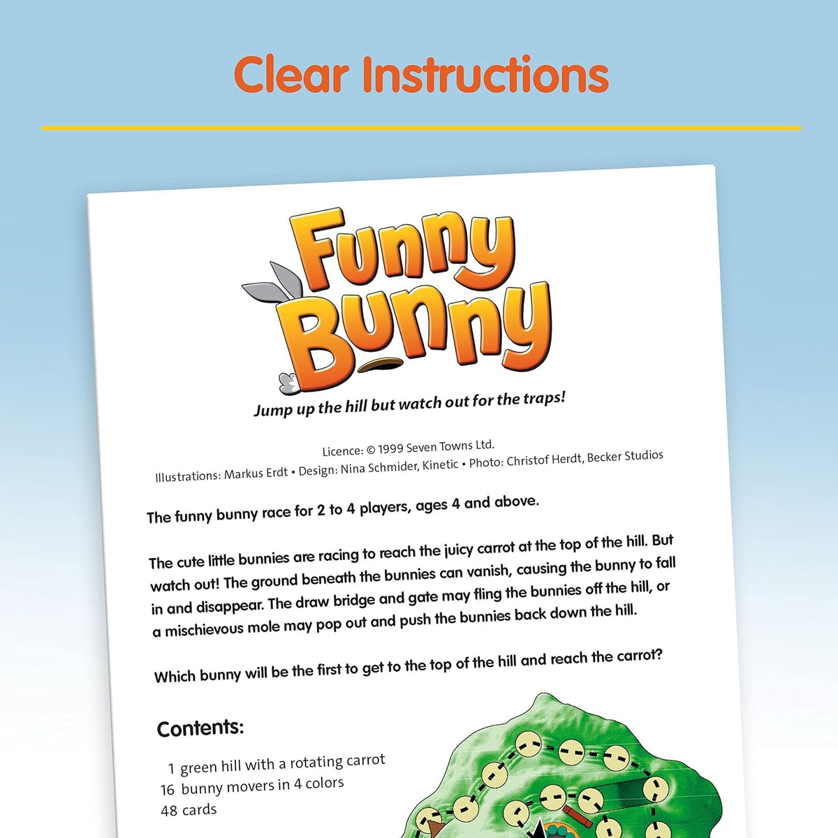Funny Face Rabbit Game Ravensburger Funny Bunny Game – MY SCHOOL BUS