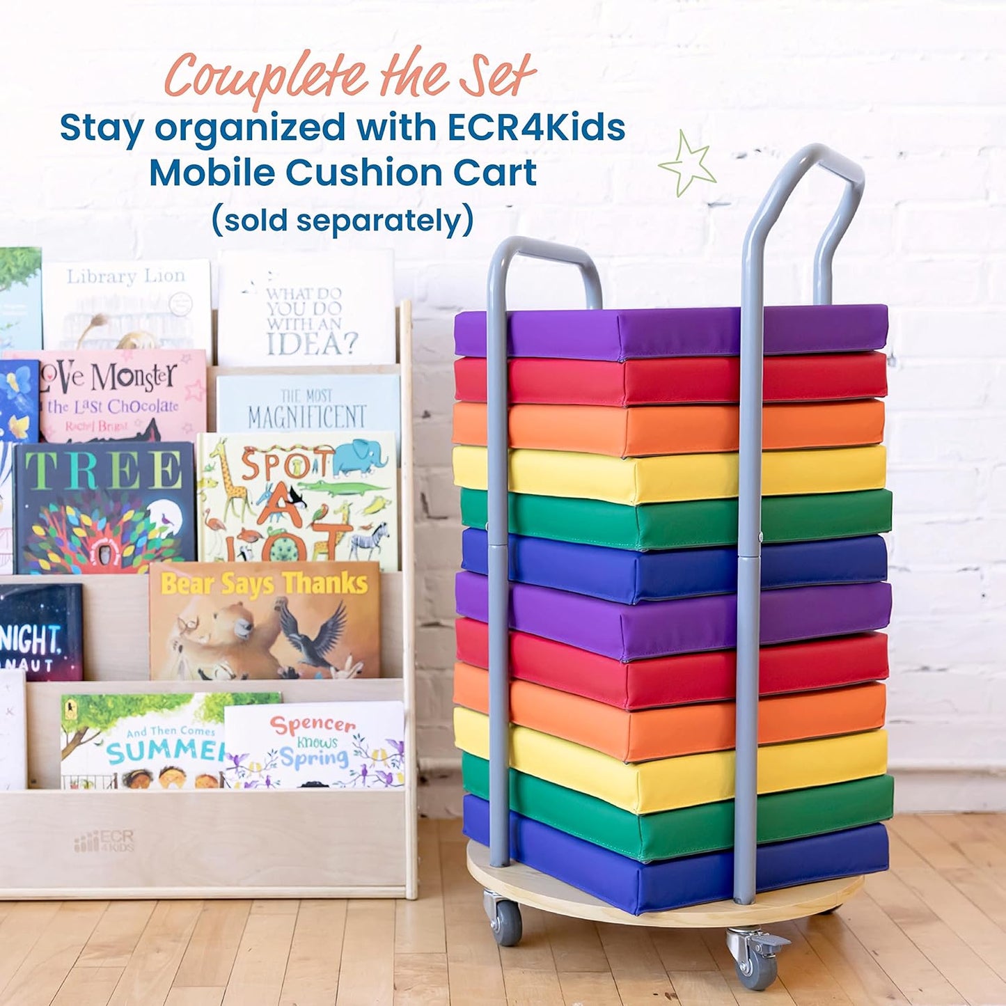 Softy Play Square Floor Cushions with Handles Set 方形地墊配有手挽
