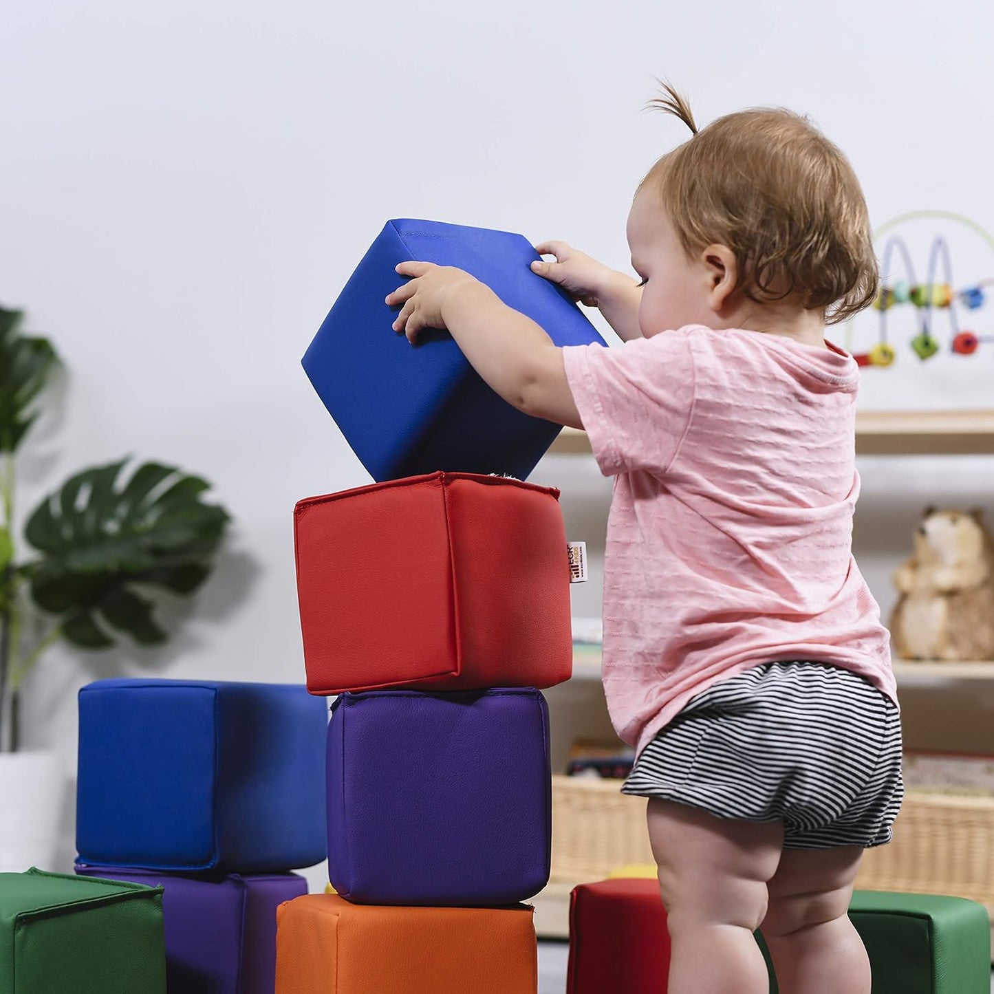 Softzone Patchwork Toddler Building Blocks 幼兒立方軟體積木