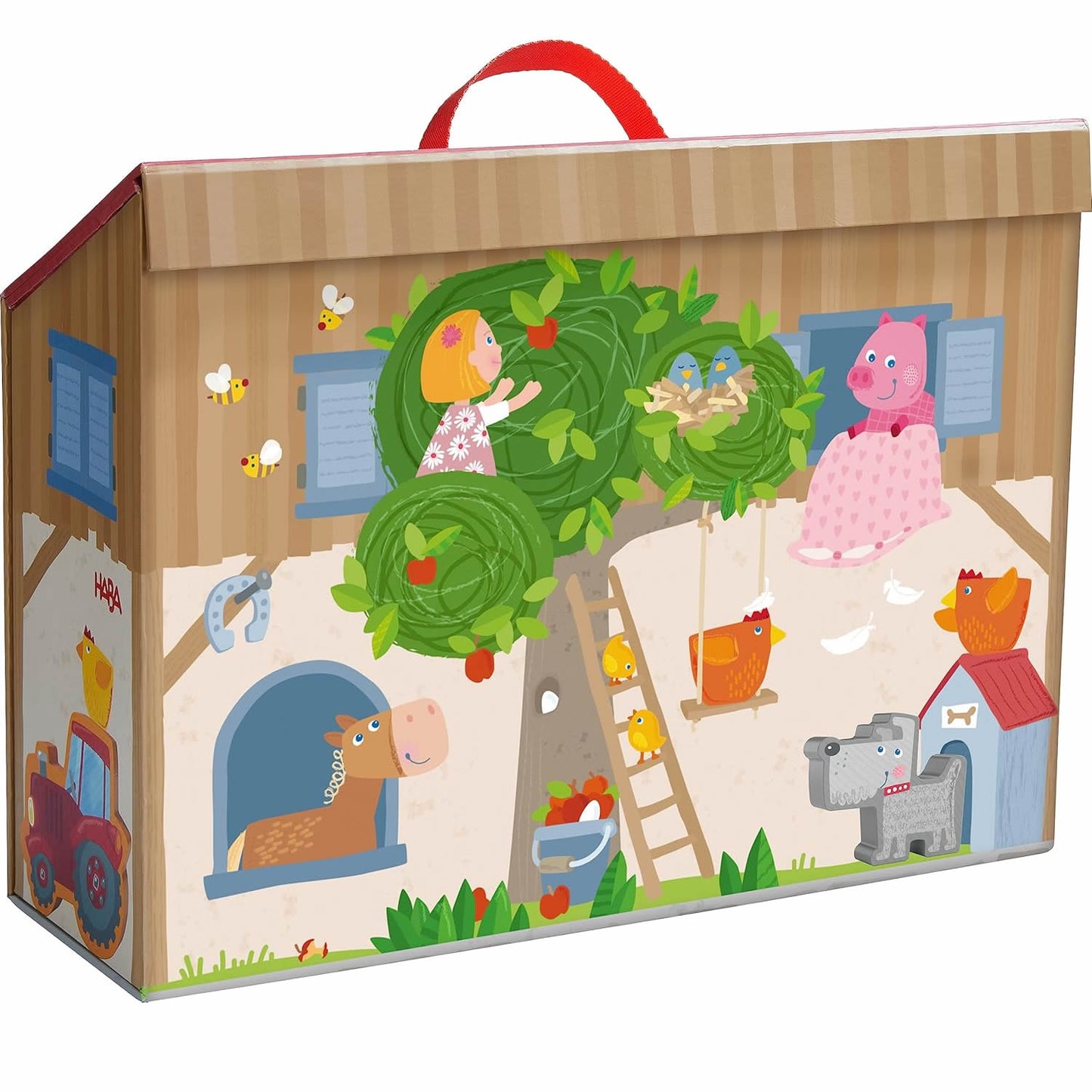 Haba Play World on the Farm Wooden Farm Toys and Animal Play Set 農場遊戲世界 動物遊戲組 (Copy)