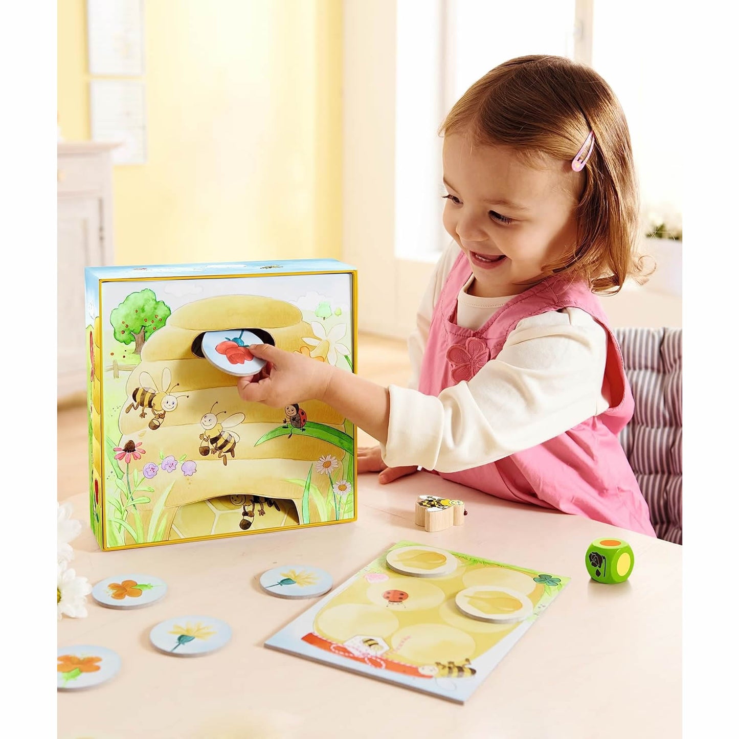 Haba Hanni Honigbee, Cooperative Colour Dice Game 忙碌的蜜蜂 合作顏色配對遊戲