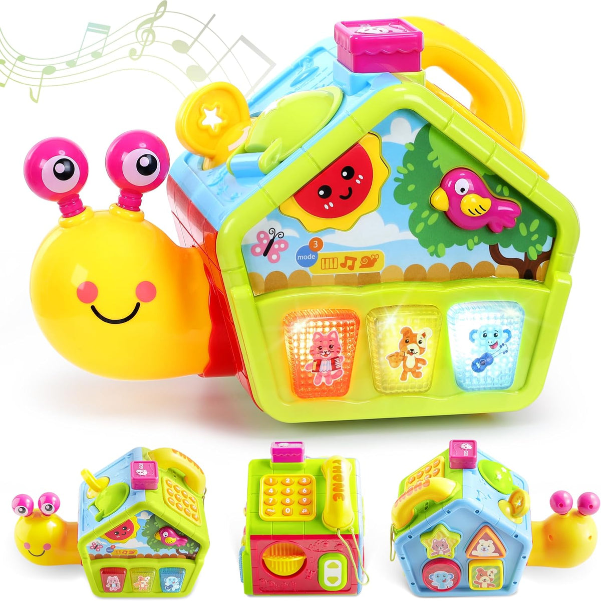 Five Star Funny Snail Learning Fun House (Multifunctional Shape Sorter & Musical )Five Star 趣味小蝸牛多功能啟蒙音樂屋