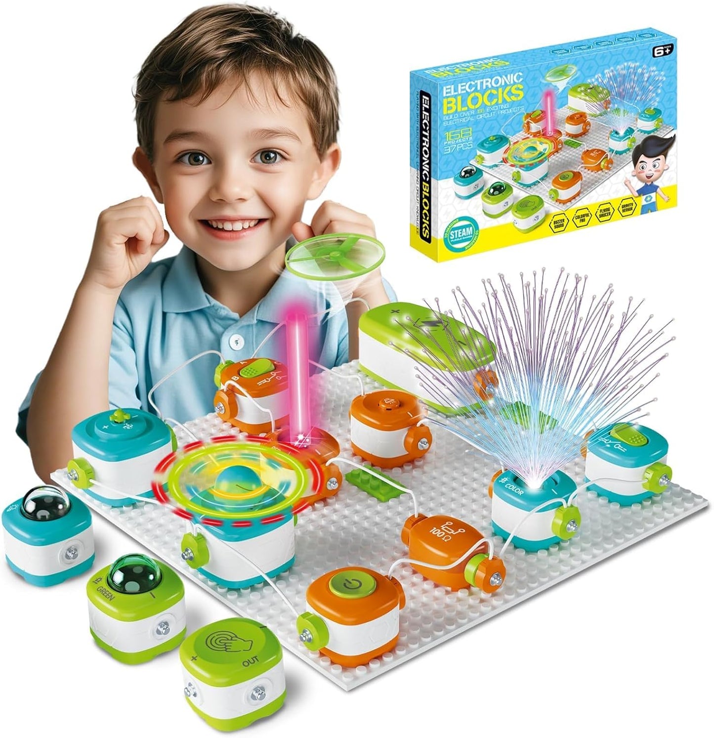 Electronics Blocks Set of 57 電路積木邏輯思維訓練套件