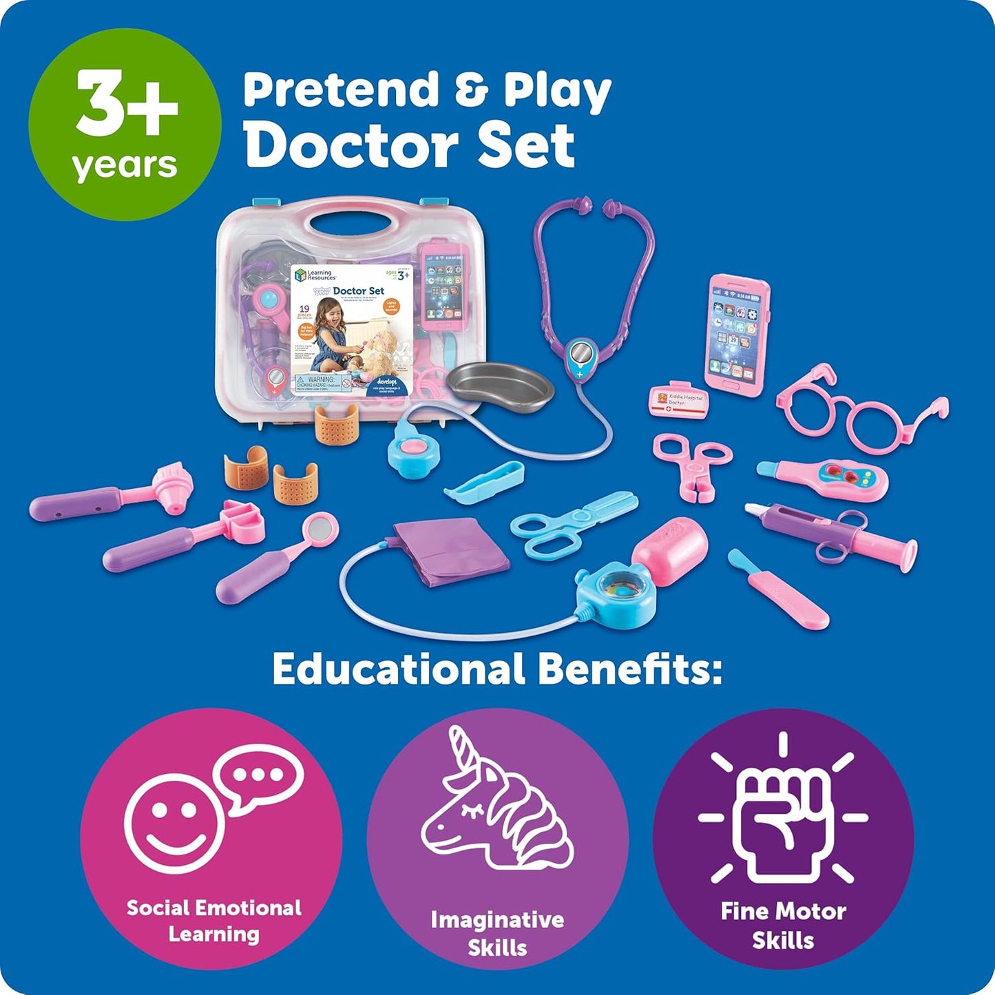 Learning Resources Pretend & Play  Doctor Kit - Pink