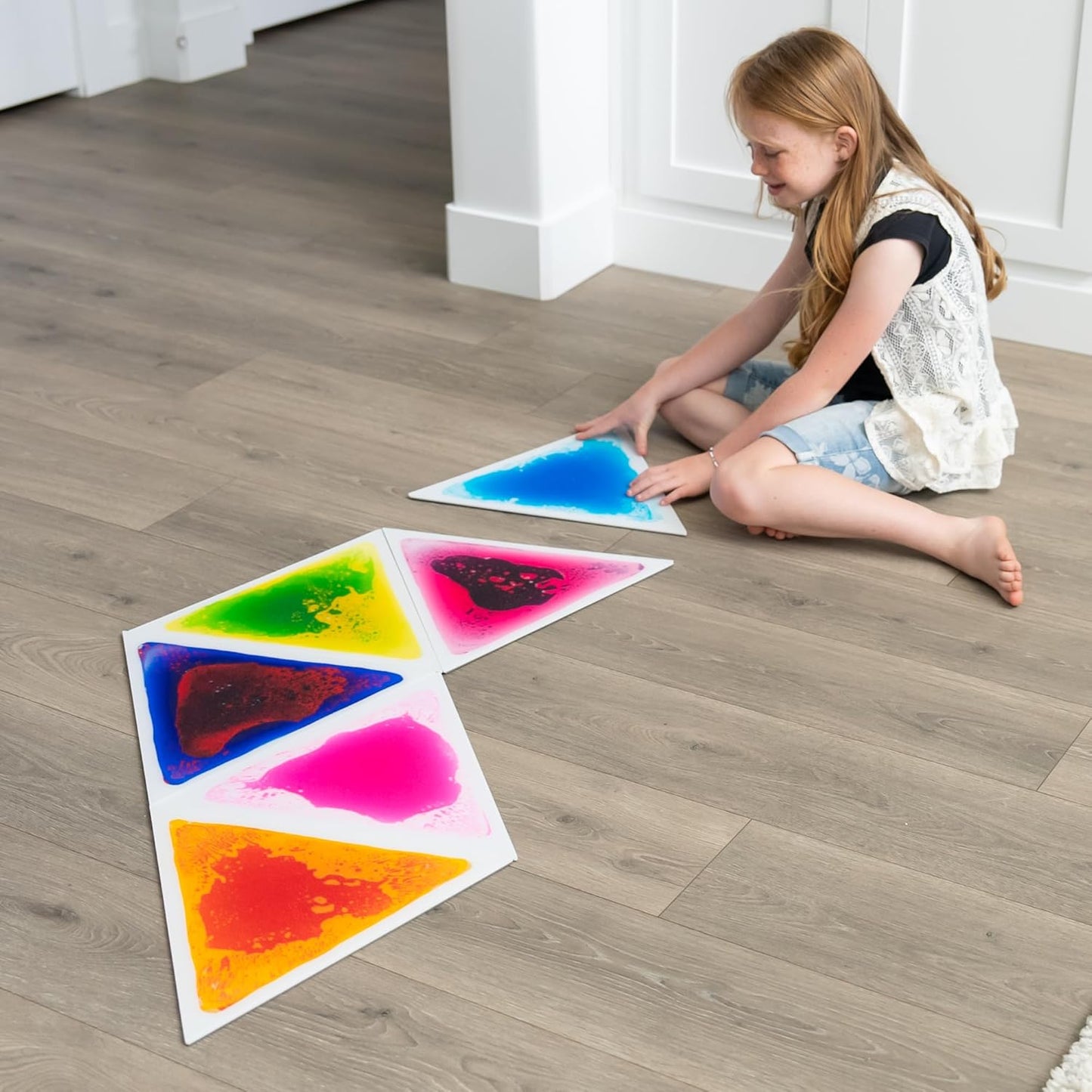 Kindermatic Triangle Liquid Sensory Floor Tiles 三角液體感官地墊