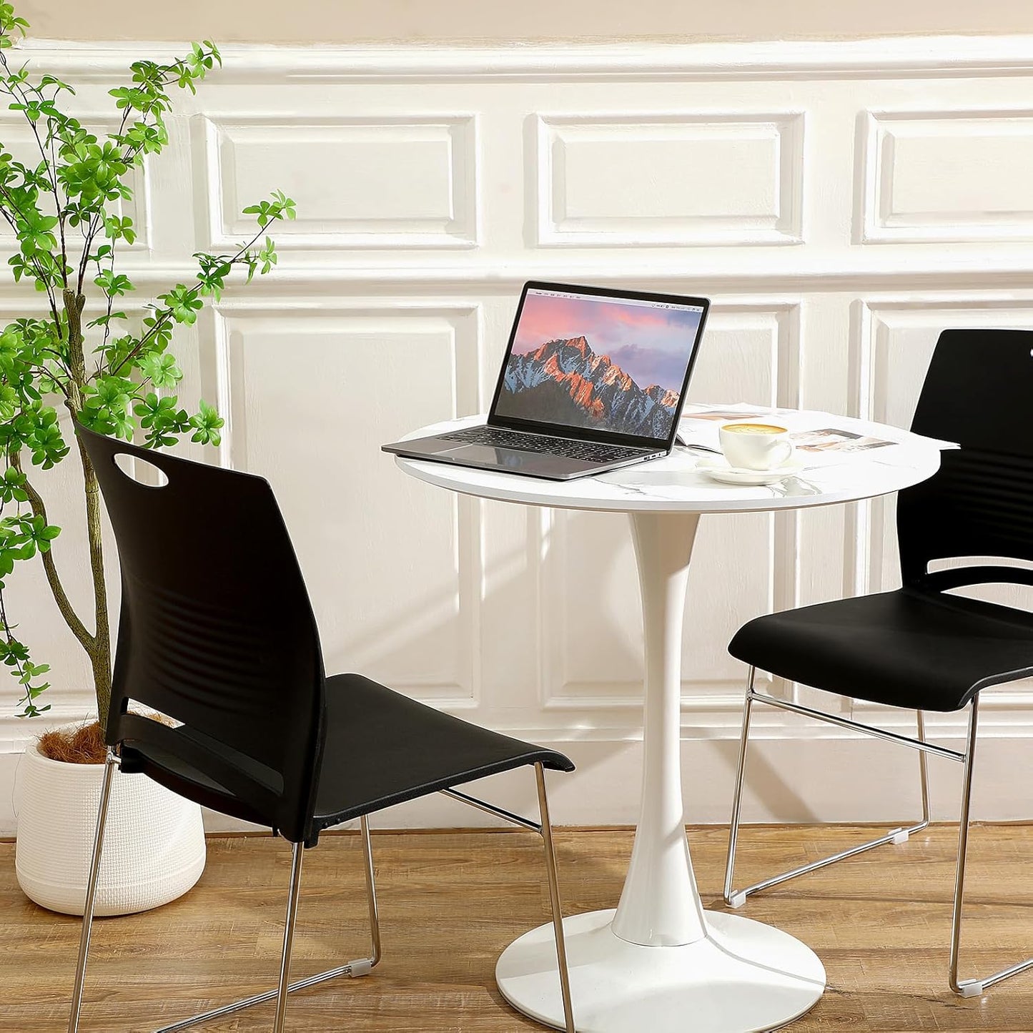 Charles Strive Stackable Chair Set of 4 疊放式雪橇底座塑膠椅 4張套裝