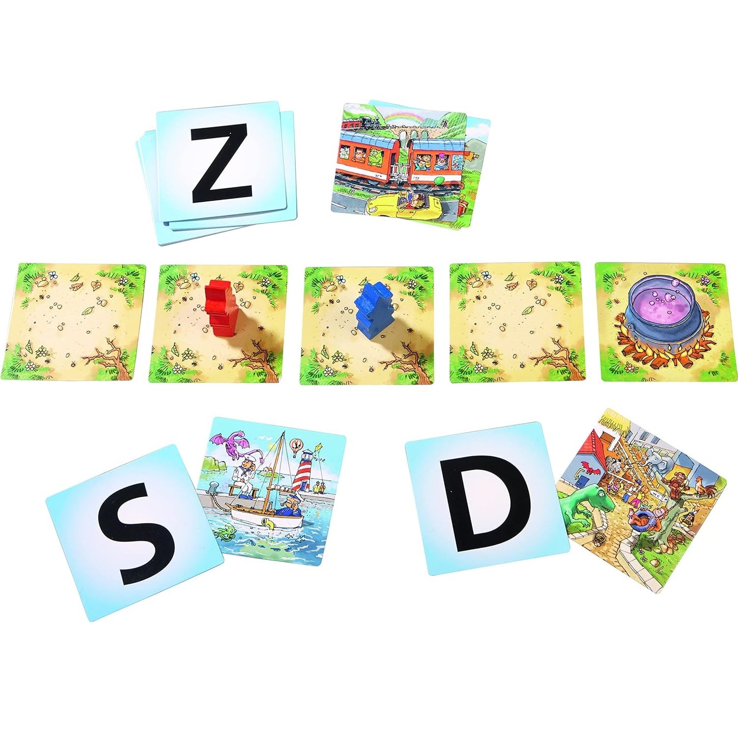 HABA 4912 ABC Magic Duel-Learning to Spell Mini Game ABC魔法決鬥 看圖找找看 拼字小 ...