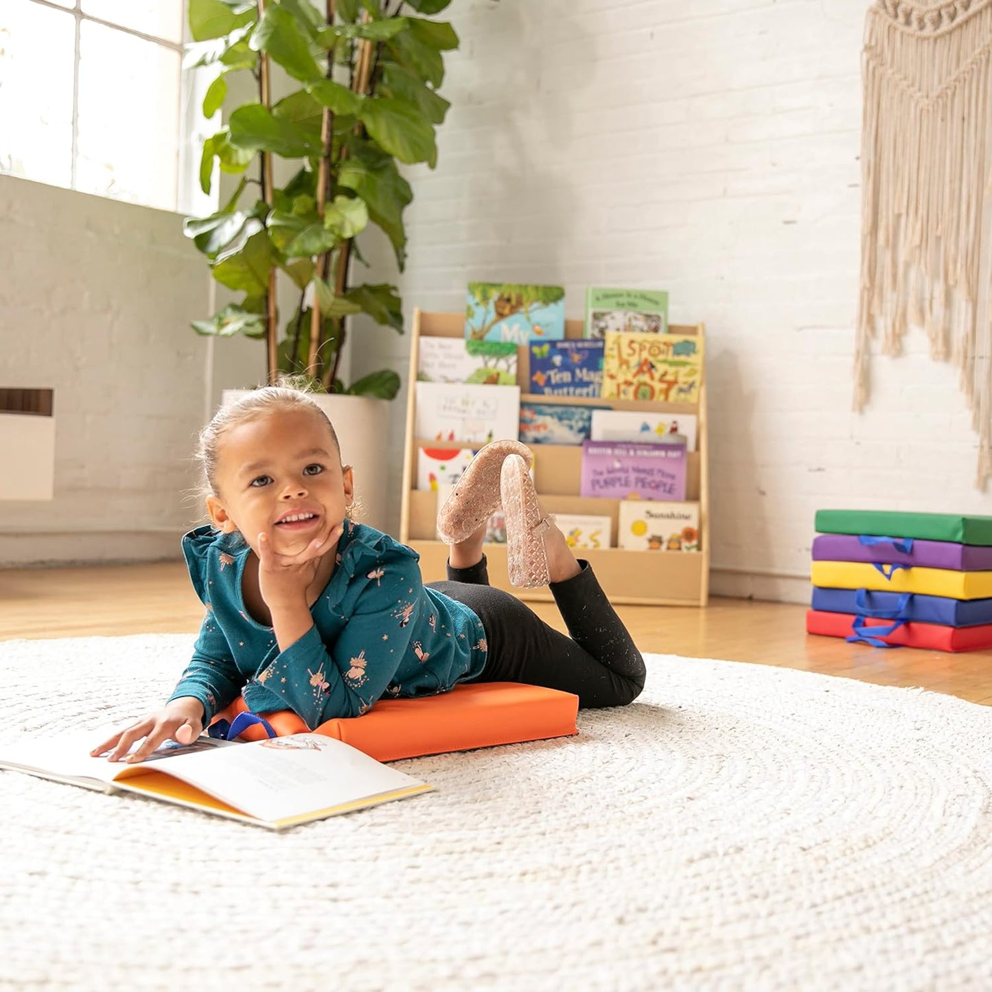 Softy Play Square Floor Cushions with Handles Set 方形地墊配有手挽
