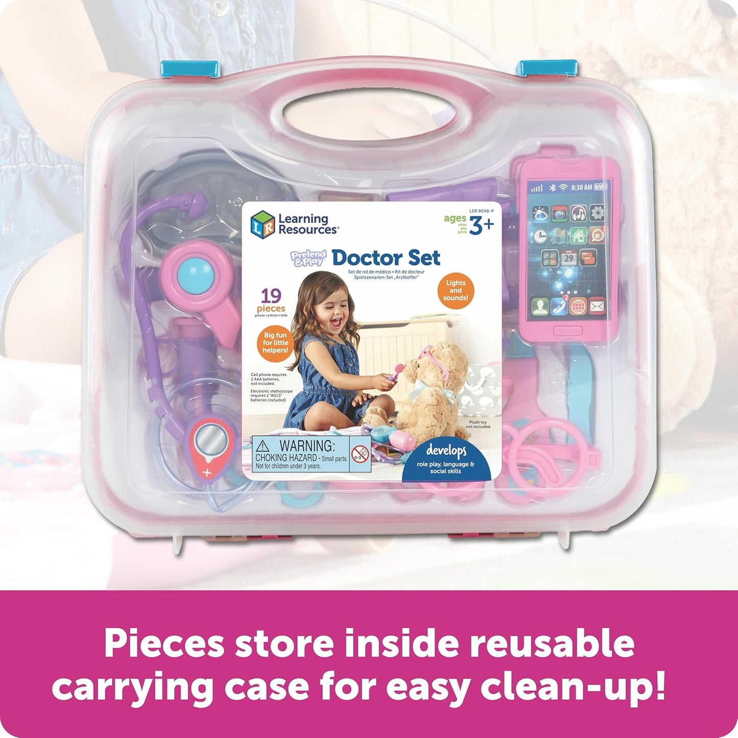 Learning Resources Pretend & Play  Doctor Kit - Pink
