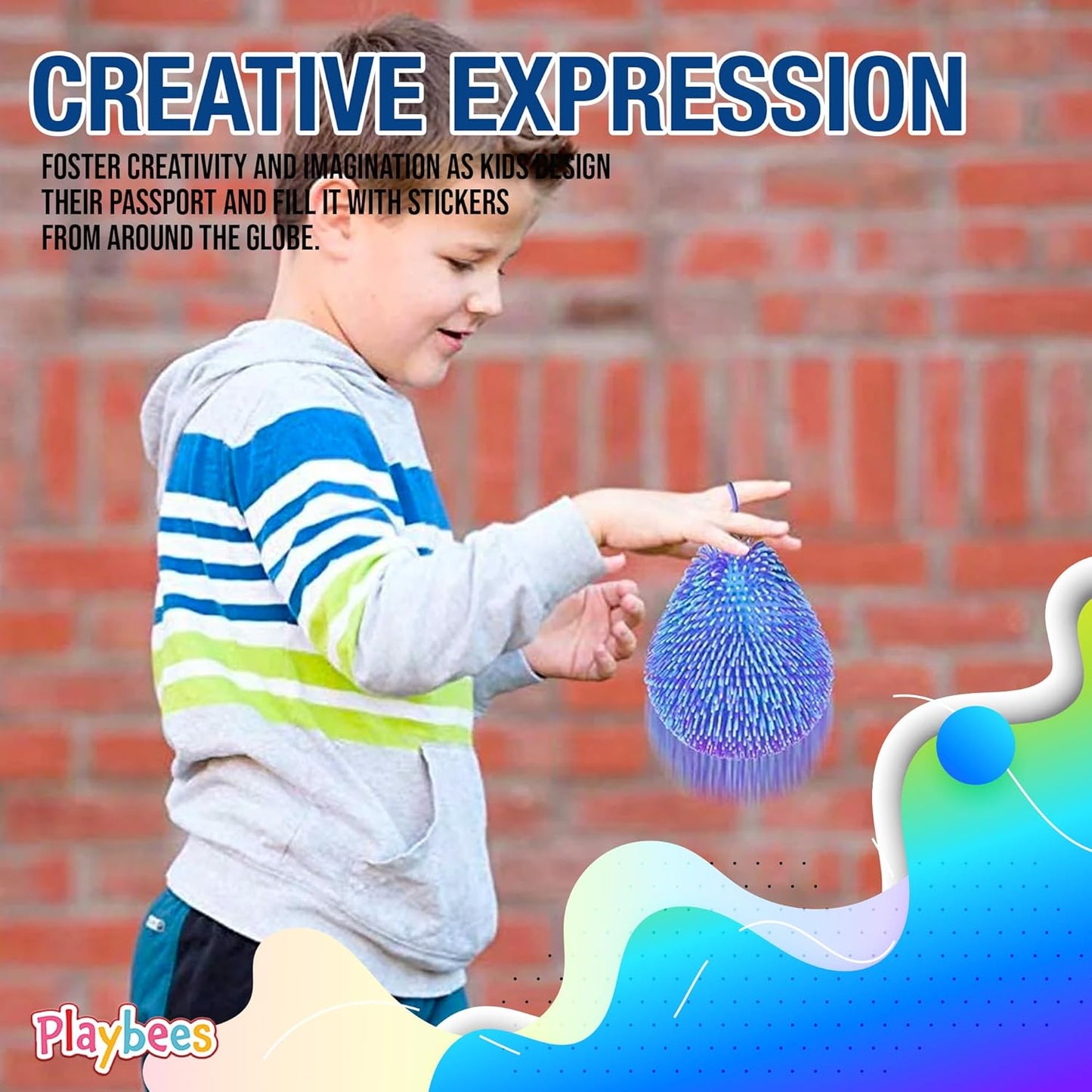 Fidget Sensory Soft Spiky Puffer Balls Assorted Colors Set of 5 Color 5個 軟刺河豚球感官減壓玩具 顏色隨機