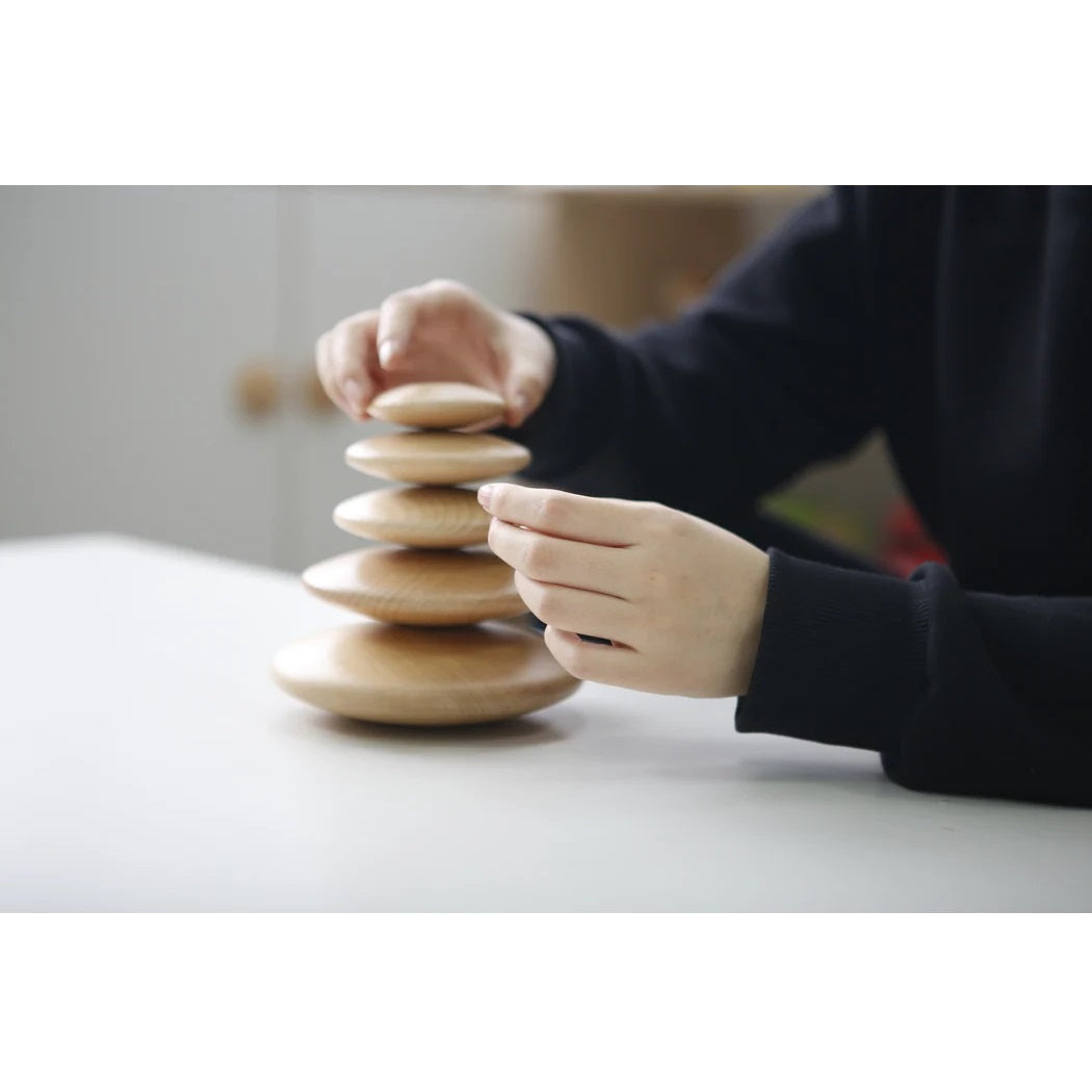 Vivaio Wooden Pebble Stacker Set 幾何體鵝卵石積木套裝