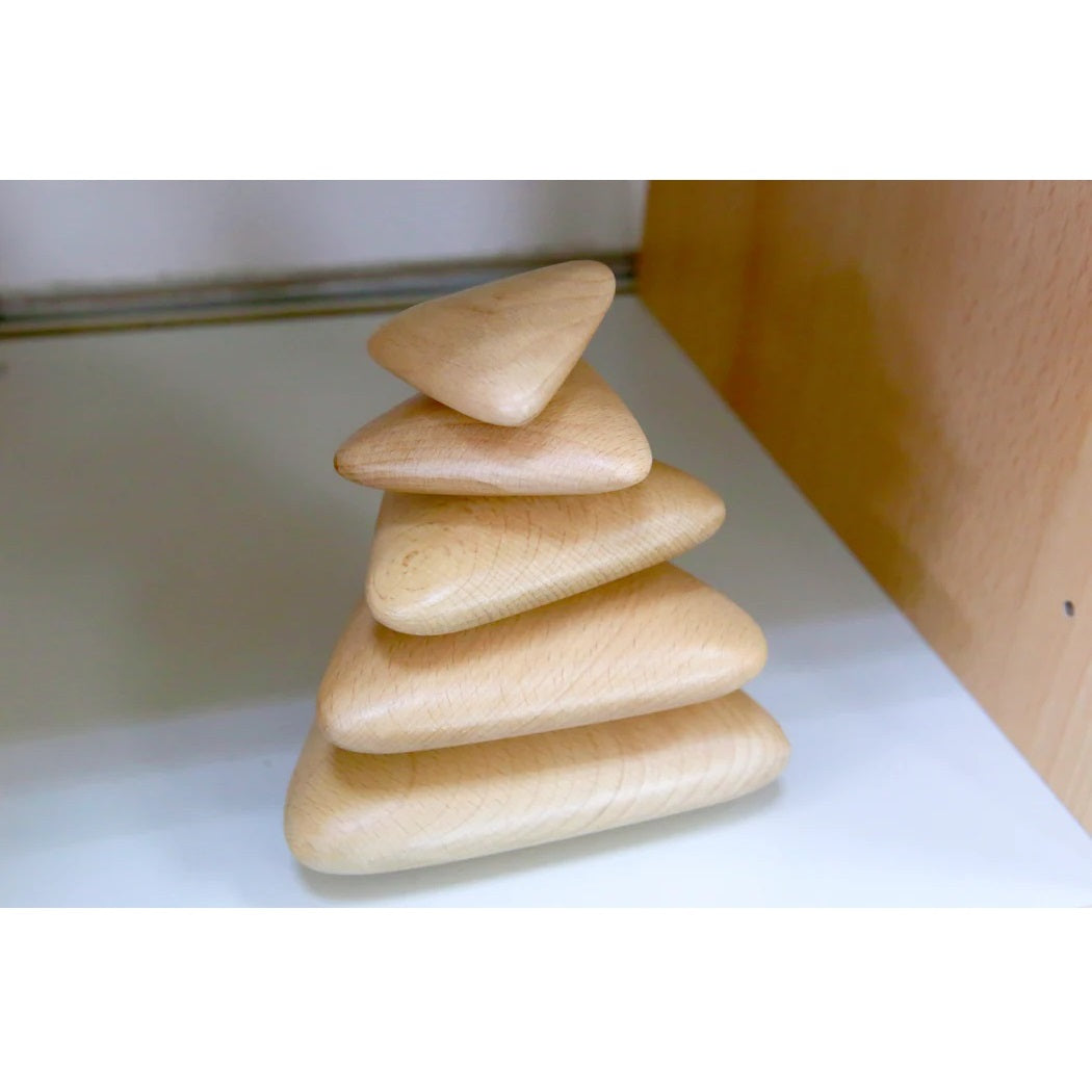 Vivaio Wooden Pebble Stacker Set 幾何體鵝卵石積木套裝