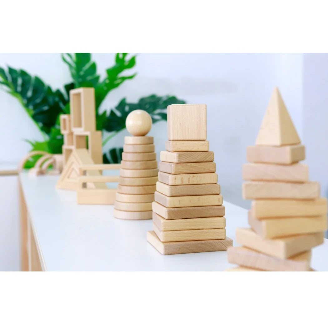 Vivaio Wooden Stacking Set 幾何體堆疊積木套裝