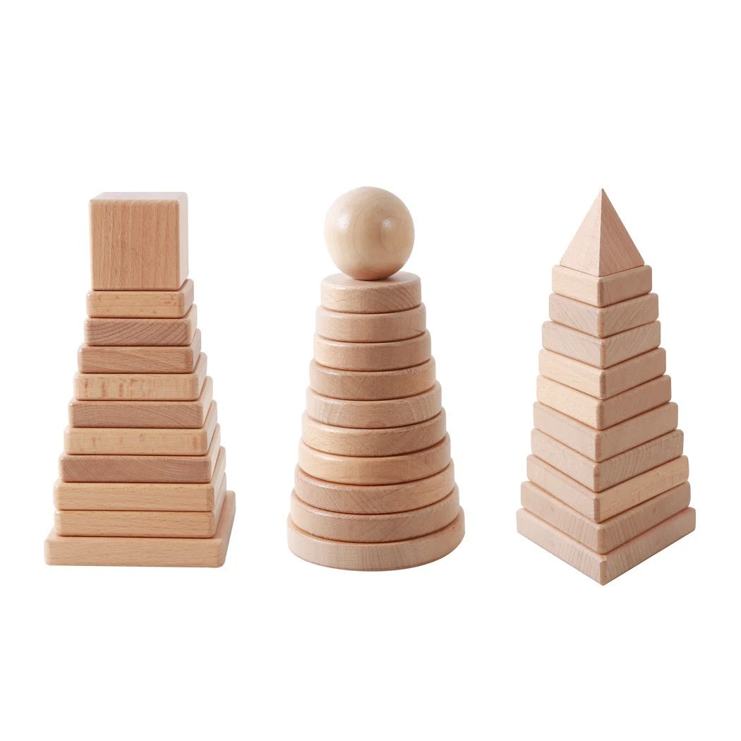 Vivaio Wooden Stacking Set 幾何體堆疊積木套裝