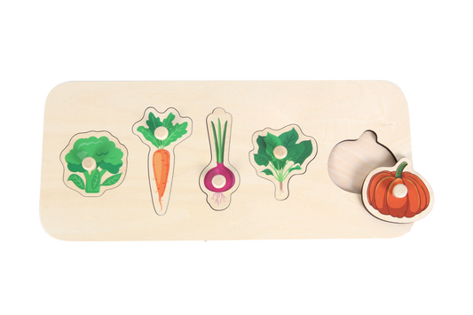 EDUcare Vegetable Knob Puzzle 抓手拼圖-蔬菜