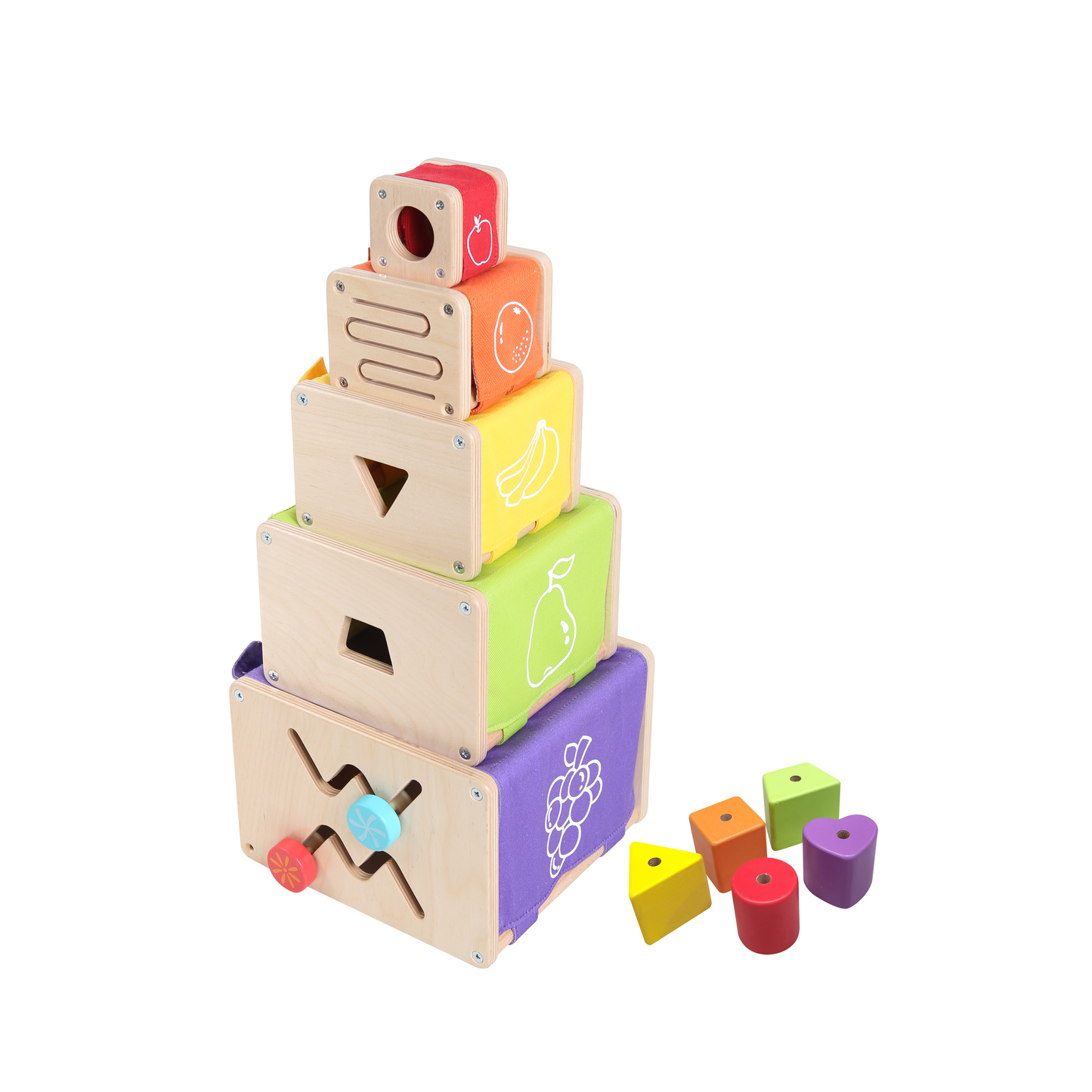EDUcare Rainbow Nesting Box Set 繽紛套盒