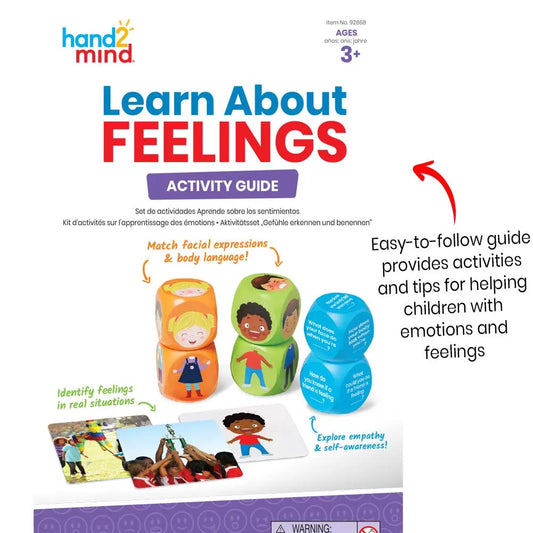 hand2mind Learn About Feelings Activity Set – Social-Emotional Learning (SEL) & Play Therapy Toys 認識情緒學習套組 — 兒童社交情緒學習 (SEL) 與遊戲治療教具