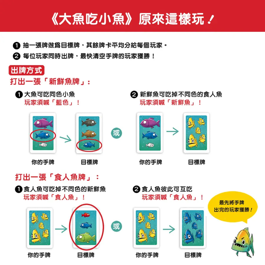 KOSMOS Piranhas Game 大魚吃小魚桌遊