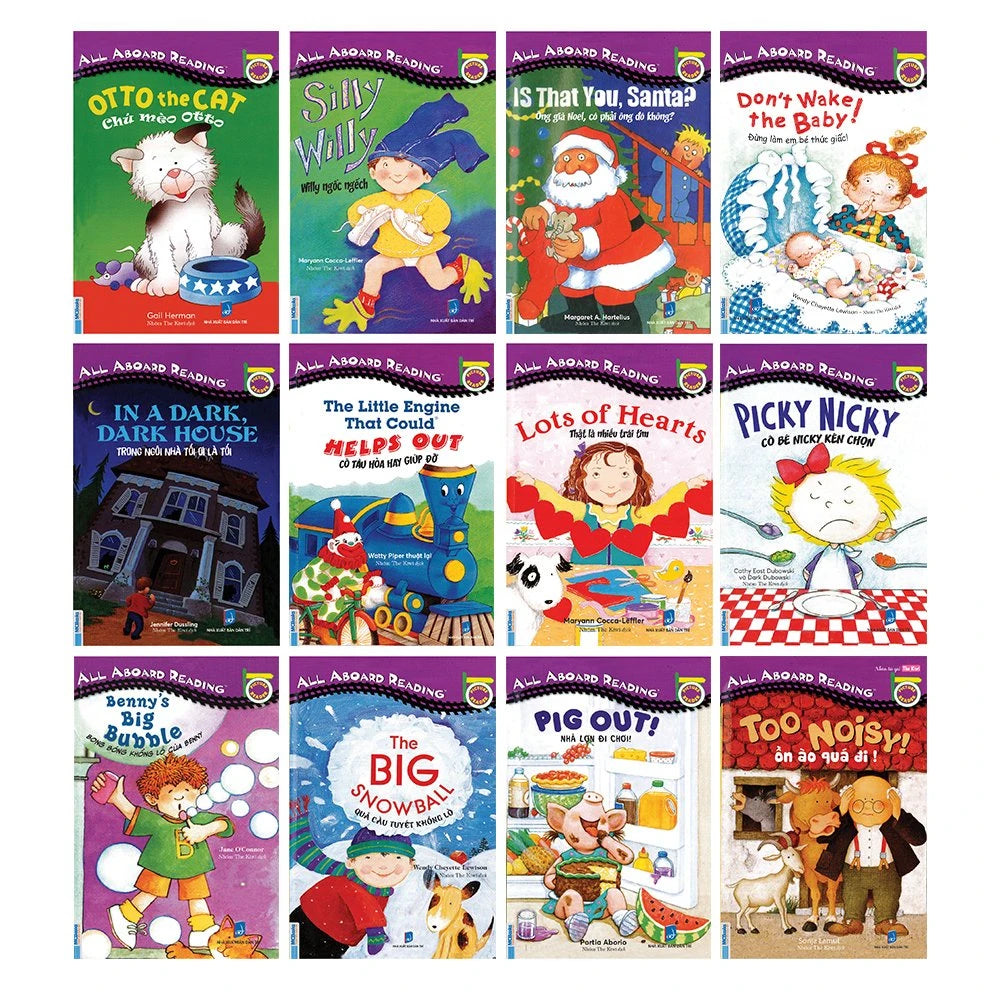 All Aboard Reader 12 books with Flash Cards Set