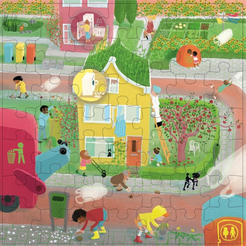 Educo Vocabulary Puzzle - General Hygiene 49 pieces 詞彙拼圖-社區環境 (49塊)