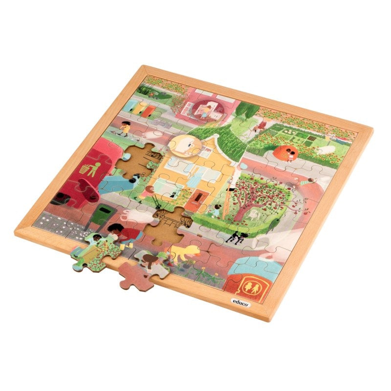 Educo Vocabulary Puzzle - General Hygiene 49 pieces 詞彙拼圖-社區環境 (49塊)