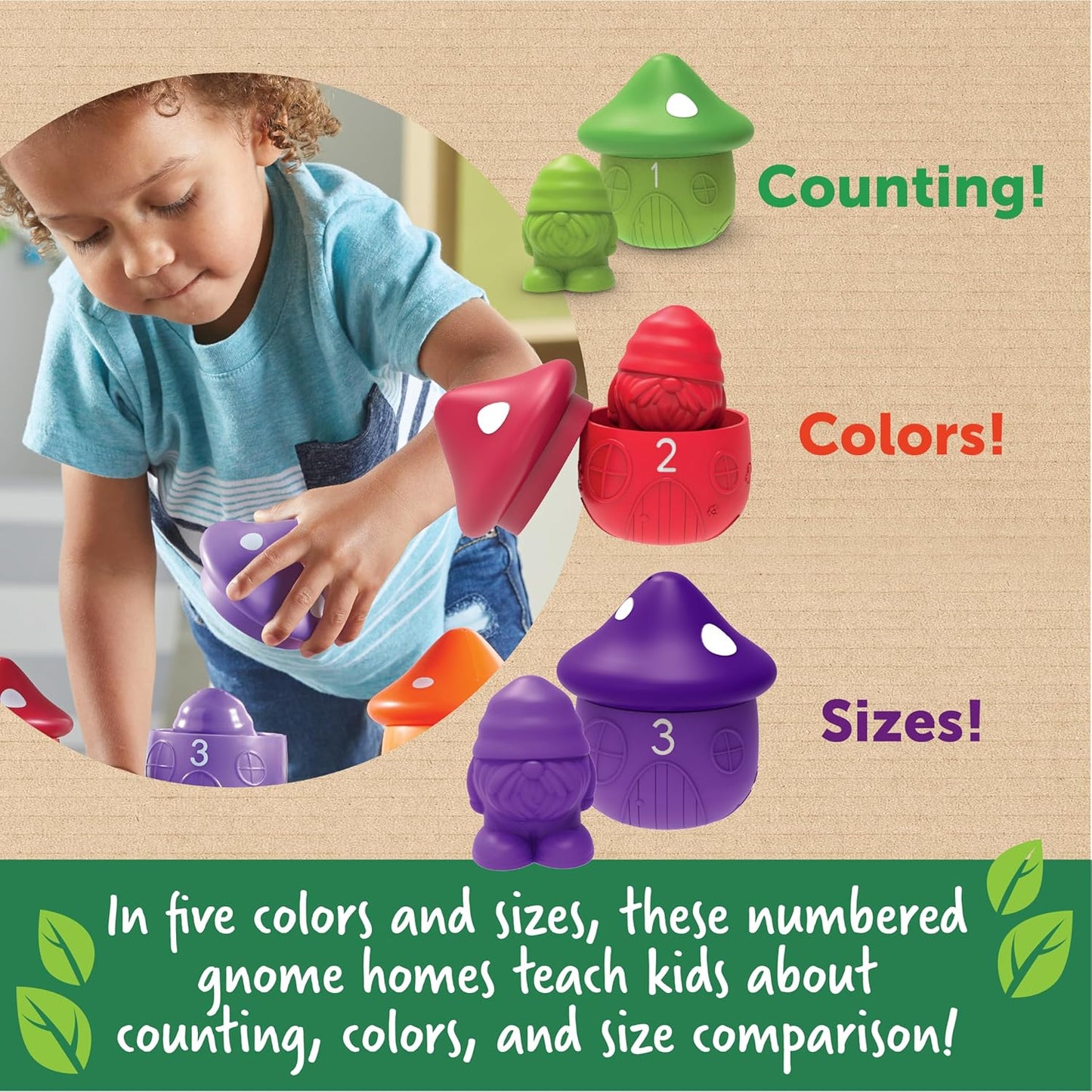 Learning Resources Peekaboo Gnome Homes