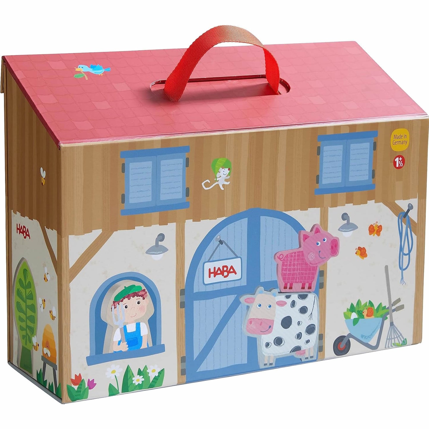 Haba Play World on the Farm Wooden Farm Toys and Animal Play Set 農場遊戲世界 動物遊戲組 (Copy)