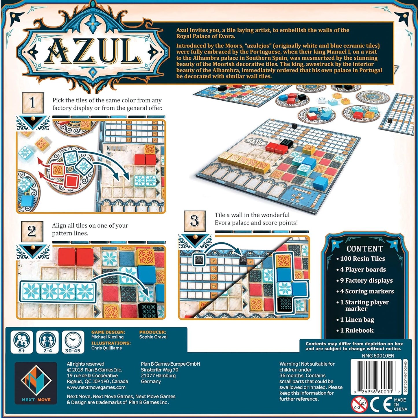 Azul Board Strategy Game 花磚物語策略遊戲