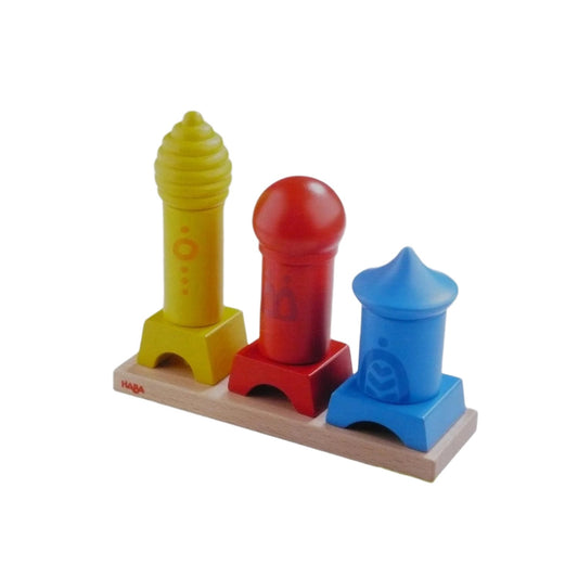 Haba 2383 Stacking Tower Game 配對與堆疊色彩塔遊戲
