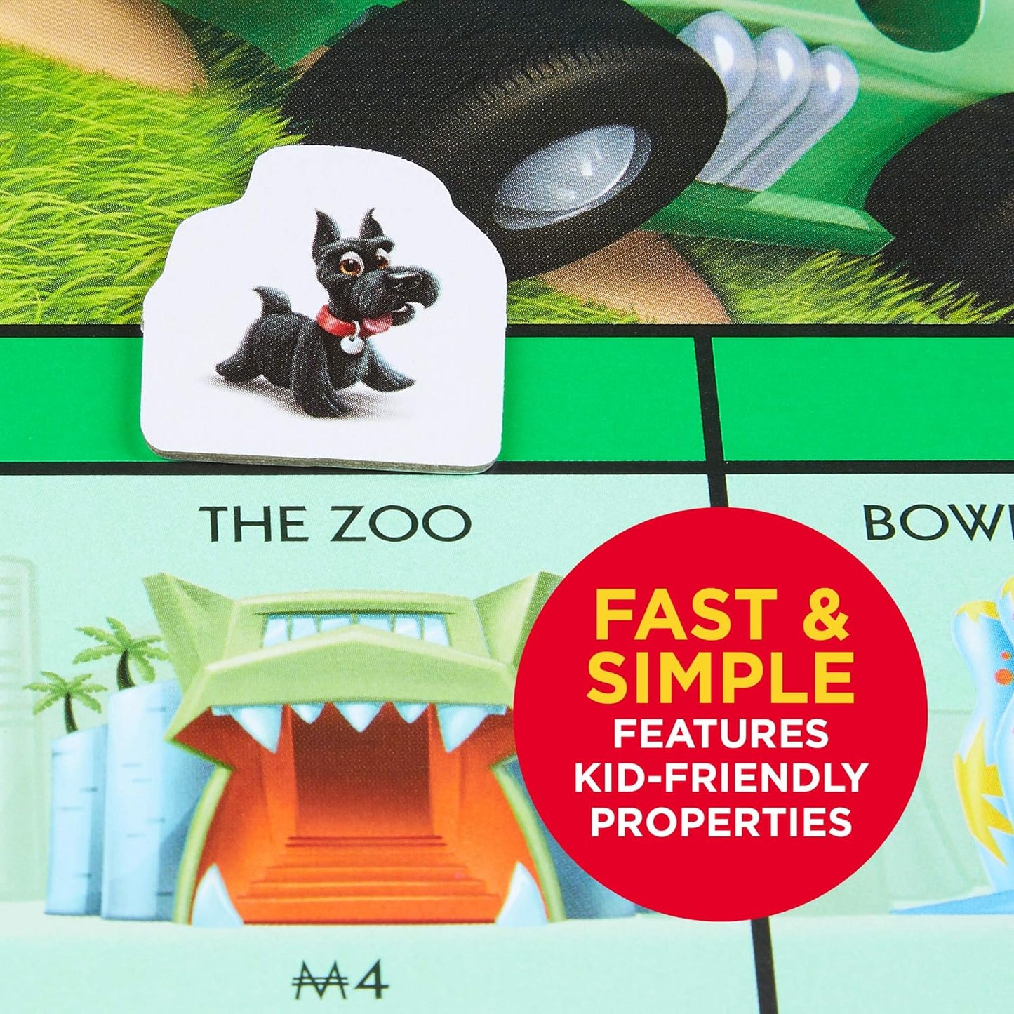 Hasbro Monopoly Junior Game - Top Hat Edition 孩之寶大富翁初階遊戲-高帽子