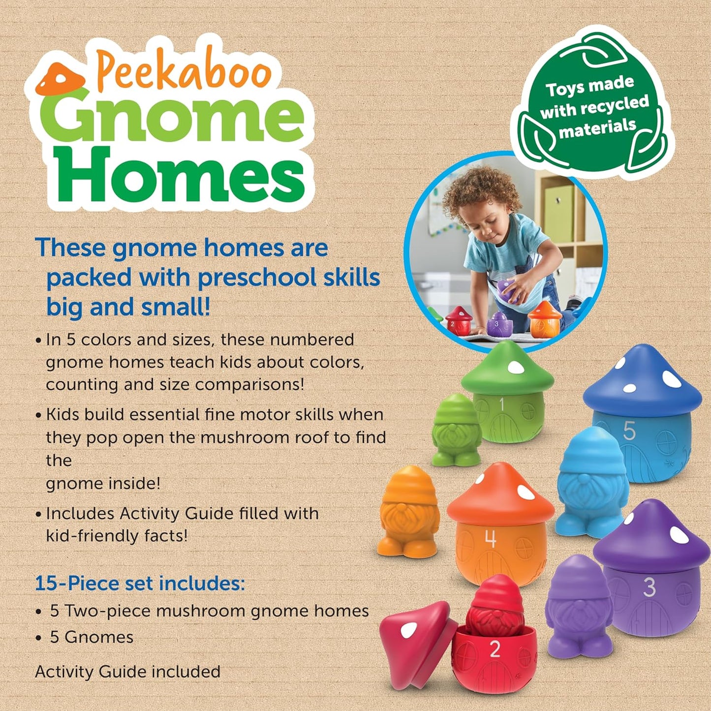 Learning Resources Peekaboo Gnome Homes