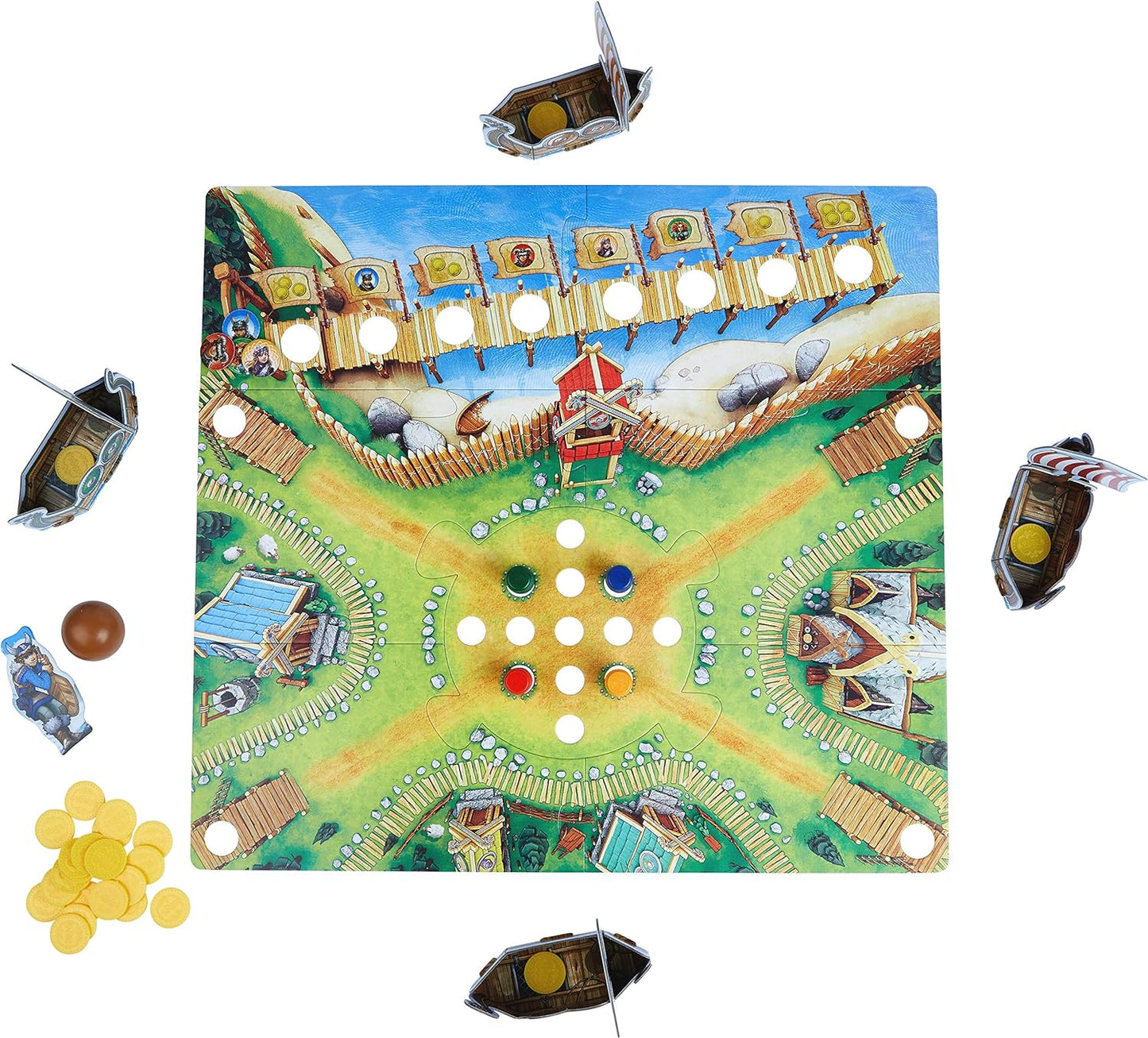 HABA 304697 Valley of the Vikings Dexterity Tactics Game 維京人的山谷 策略思考遊戲