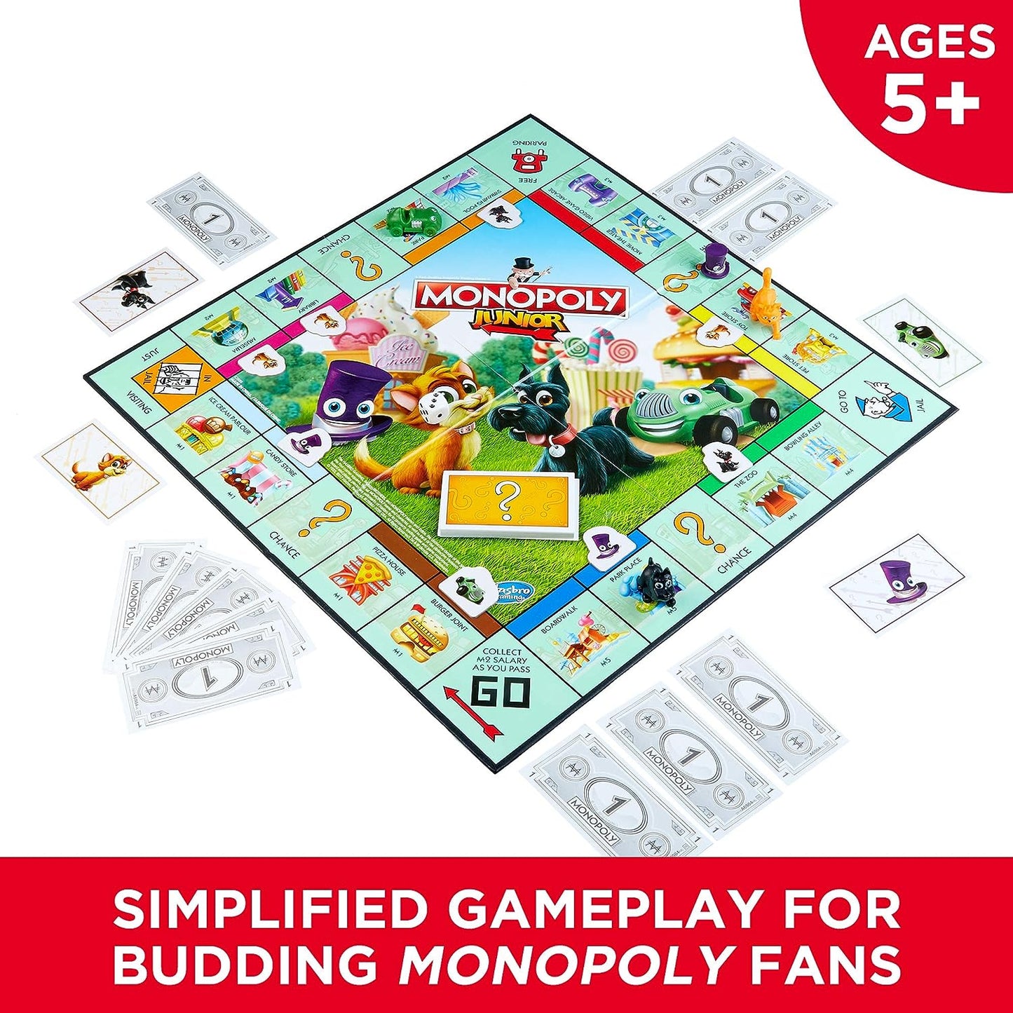 Hasbro Monopoly Junior Game - Top Hat Edition 孩之寶大富翁初階遊戲-高帽子