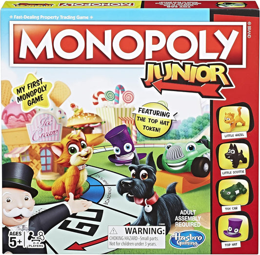 Hasbro Monopoly Junior Game - Top Hat Edition 孩之寶大富翁初階遊戲-高帽子