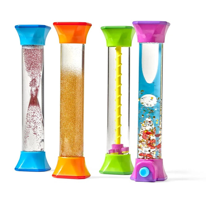 Hand2Mind Sensory Fidget Tubes, Set of 4個套裝 舒壓感官管